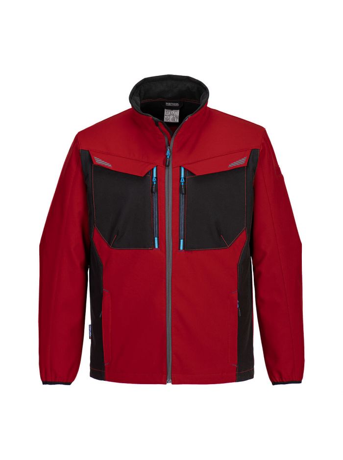WX3 Softshell Jacke , L, R, Tiefrot