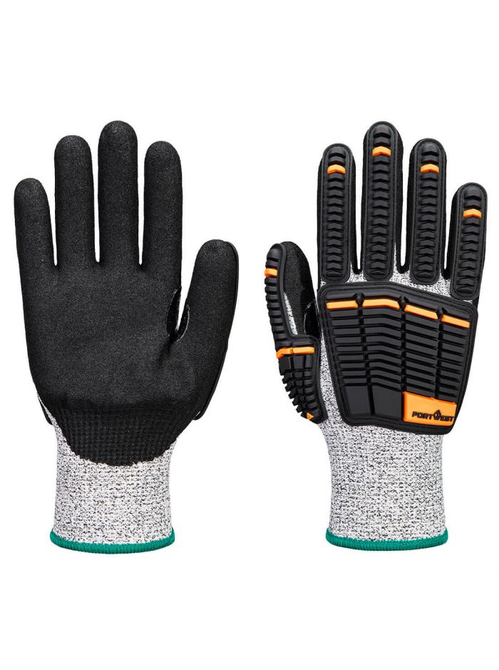 Impact C13 Nitrilschaum-Handschuh, L, R, Grau/Schwarz
