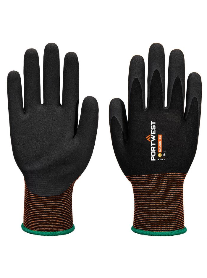 GP Grip 18 Latex Sandy Handschuh, L, R, Schwarz