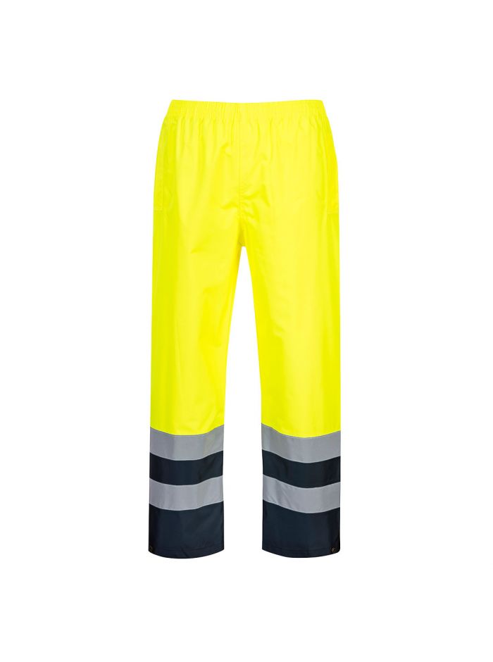 Zweifarbige Warnschutz-Hose, S, R, Gelb