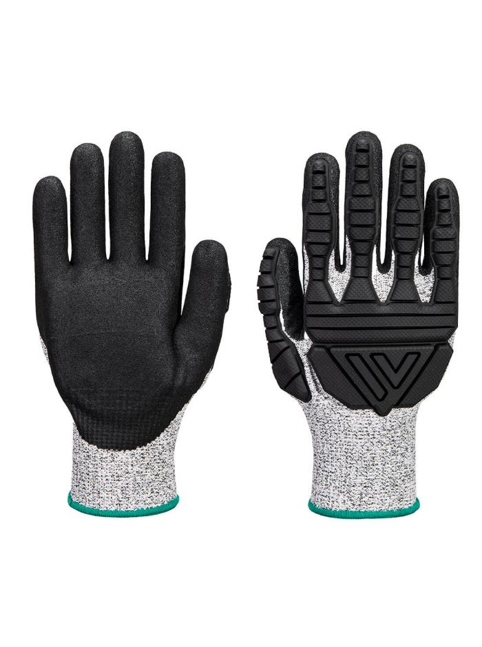 TPV Cut Stoßschutz- Handschuh, L, R, Grau/Schwarz