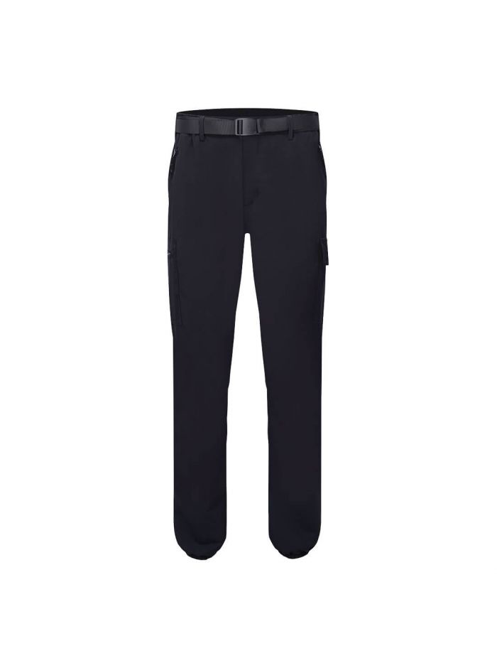 Leichte Stretch-Hose mit Bündchen, 28, R, Schwarz