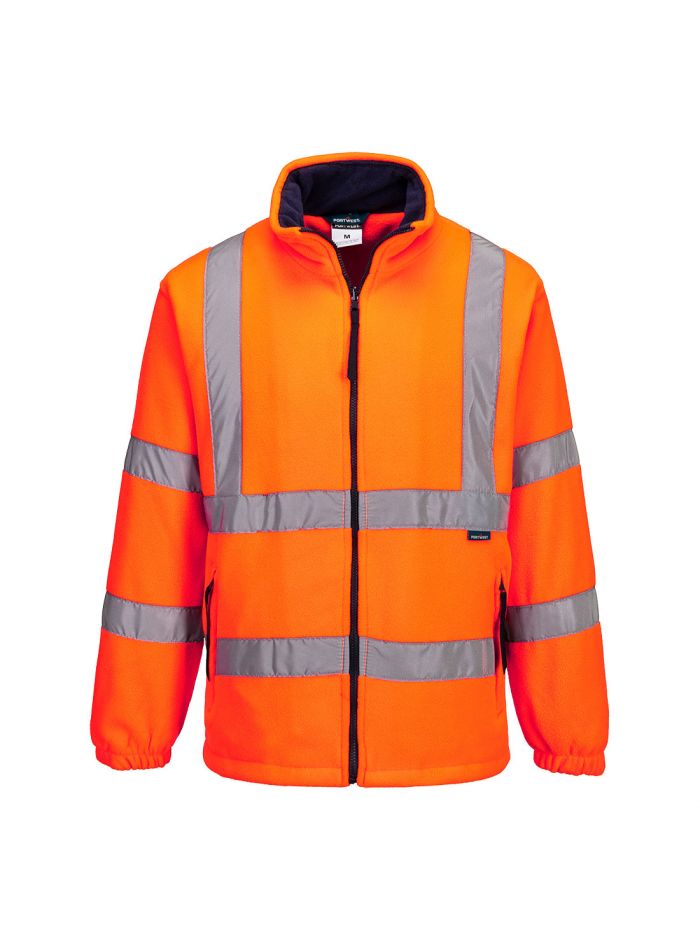 Warnschutz Fleecejacke, 4XL, R, Orange