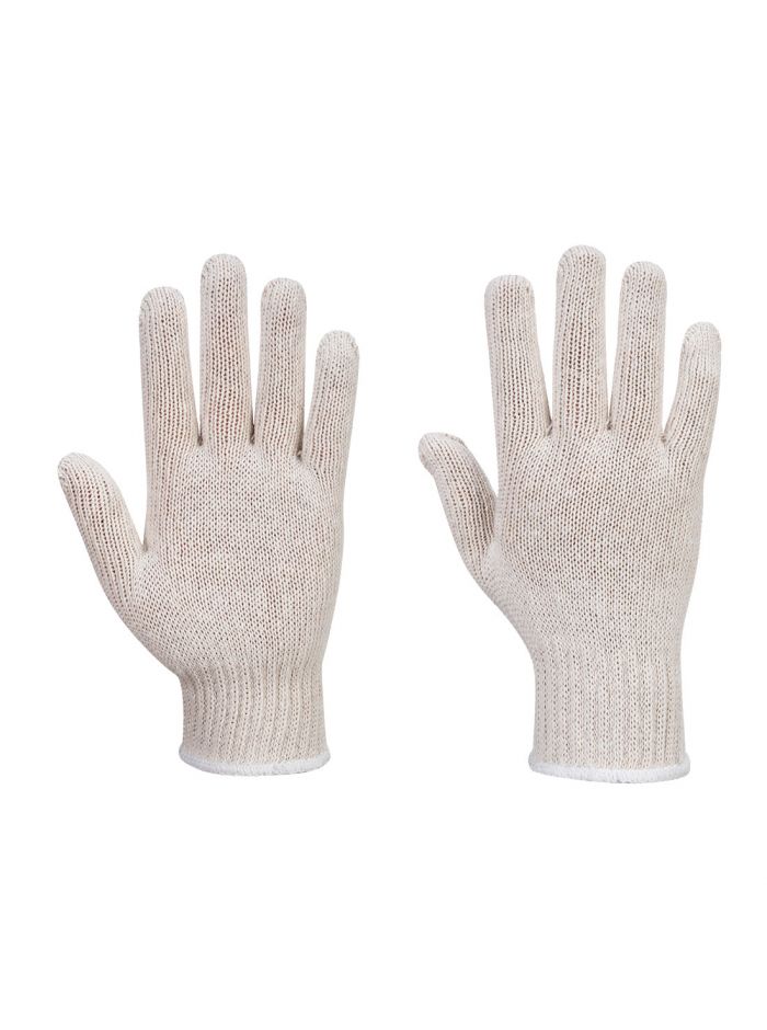 Kettengestrickter Unterziehhandschuh (300 Paar), XL, R, Weiss