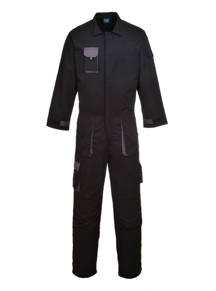 Portwest Texo Kontrast Overall, L, R, Schwarz