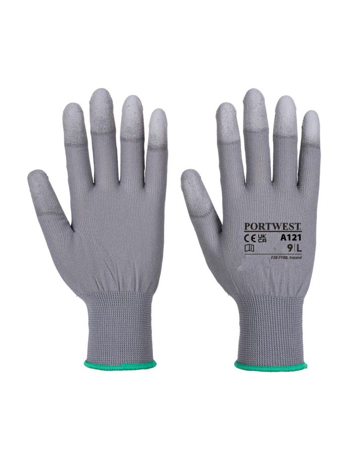 PU-Fingerkuppen Handschuh, L, R, Grau