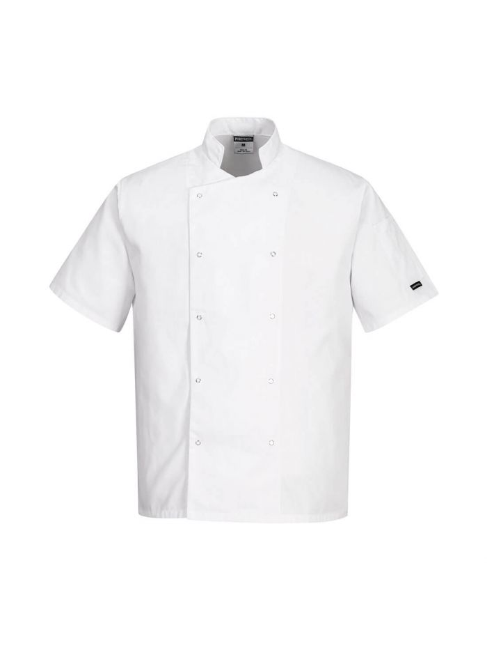 Chef's Cumbria Kochjacke S/S , 4XL, R, Weiss