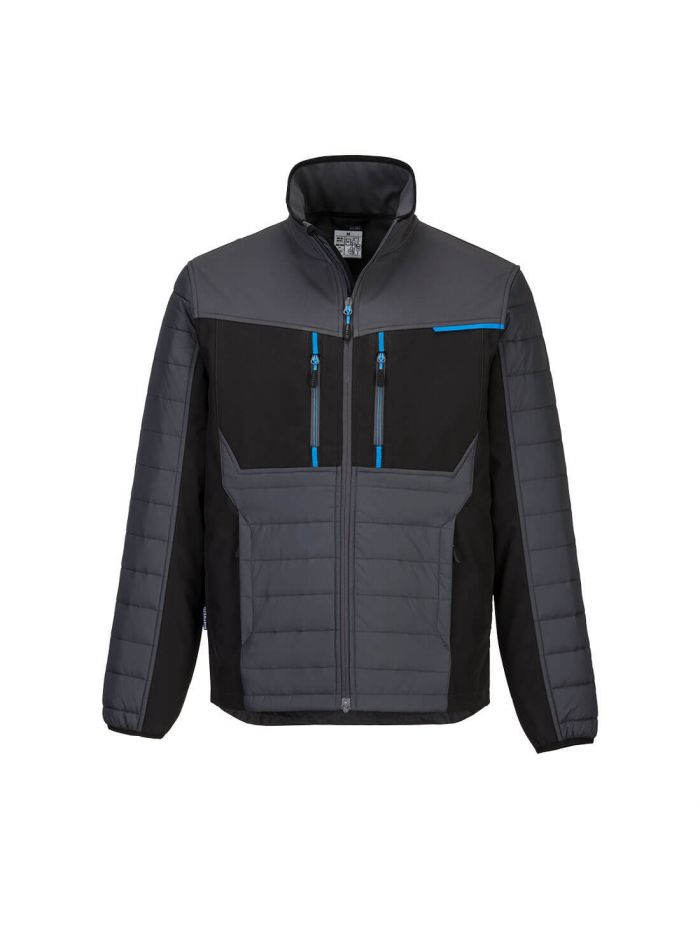 WX3 Hybrid Steppweste, L, R, Metallgrau