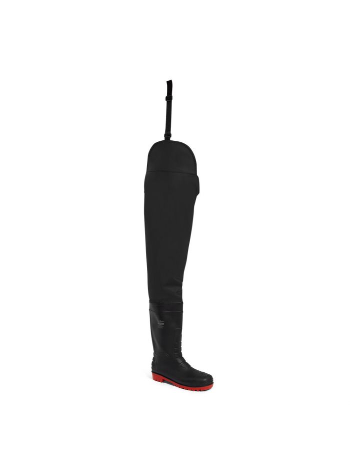 Sicherheits Hüft-Watstiefel S5, 37, R, Schwarz