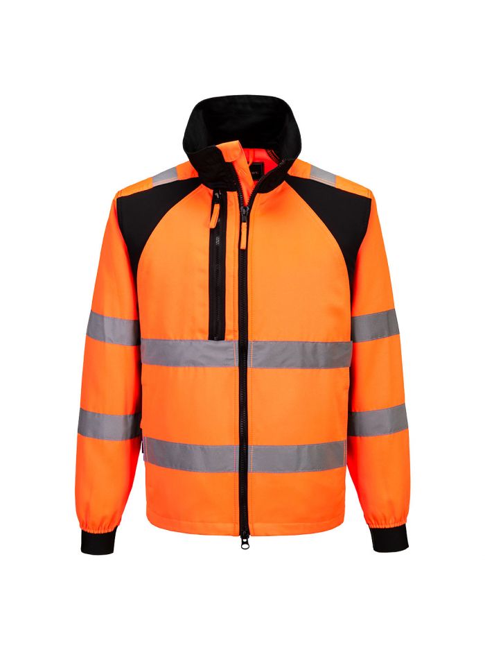 WX2 Eco Warnschutz Arbeitsjacke , 4XL, R, Orange/Schwarz