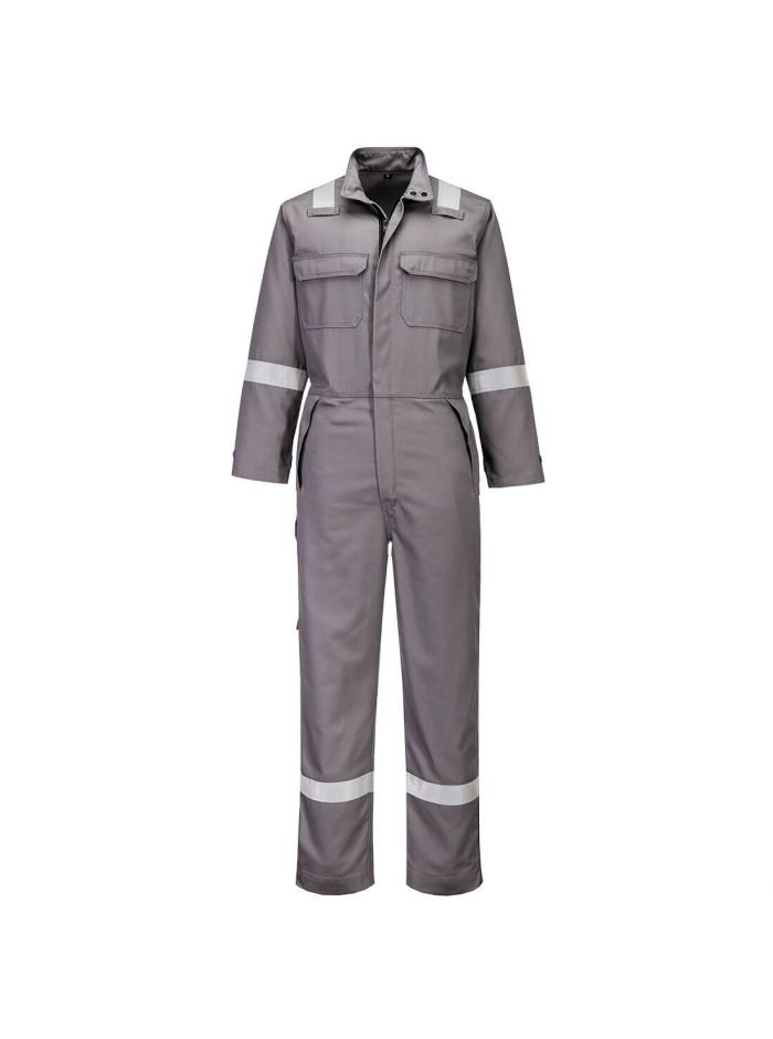 FR chemikalienbeständige Bundhose, L, R, Grau