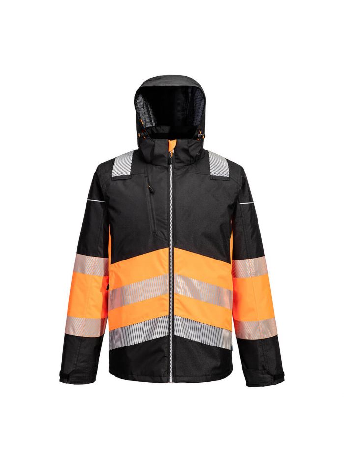 PW3 Hi-Vis Klasse 1 Winterjacke, 4XL, R, Orange/Schwarz