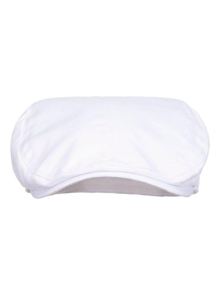Chefs Flat Cap, L, R, Weiss