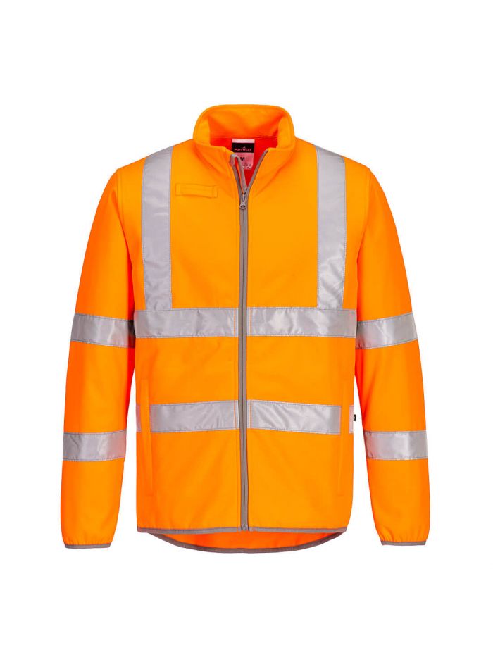 ECO Warnschutz- Softshell-Jacke (2L), L, R, Orange