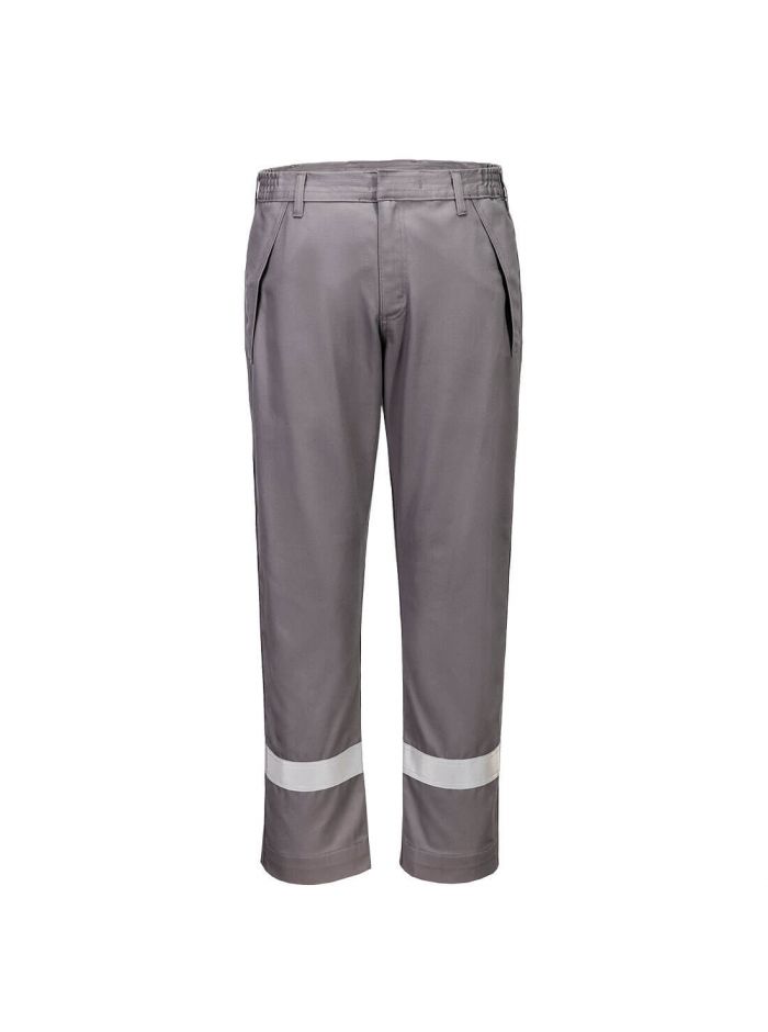 FR chemikalienbeständige Bundhose, 30, R, Grau