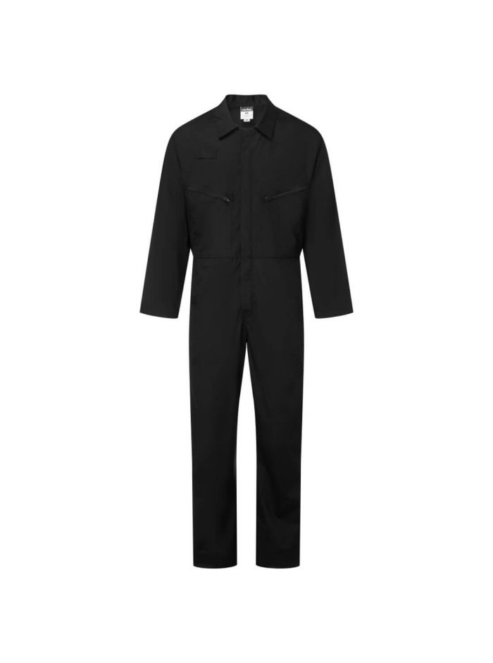 ES1 Essential Zip Boilersuit, 4XL, R, Schwarz