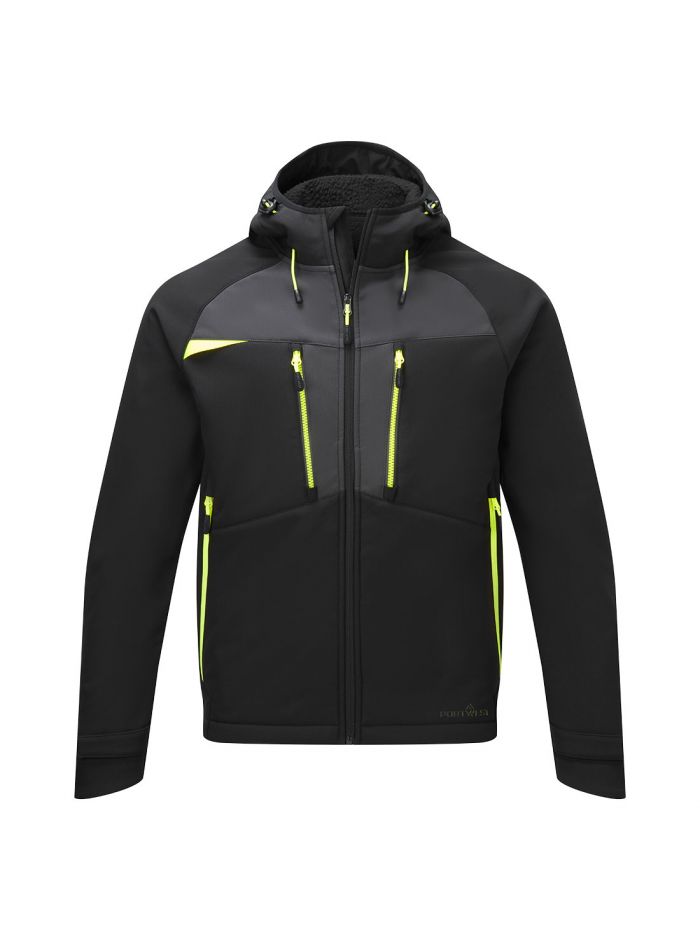 DX4 Winter Softshelljacke (3L), 4XL, R, Schwarz