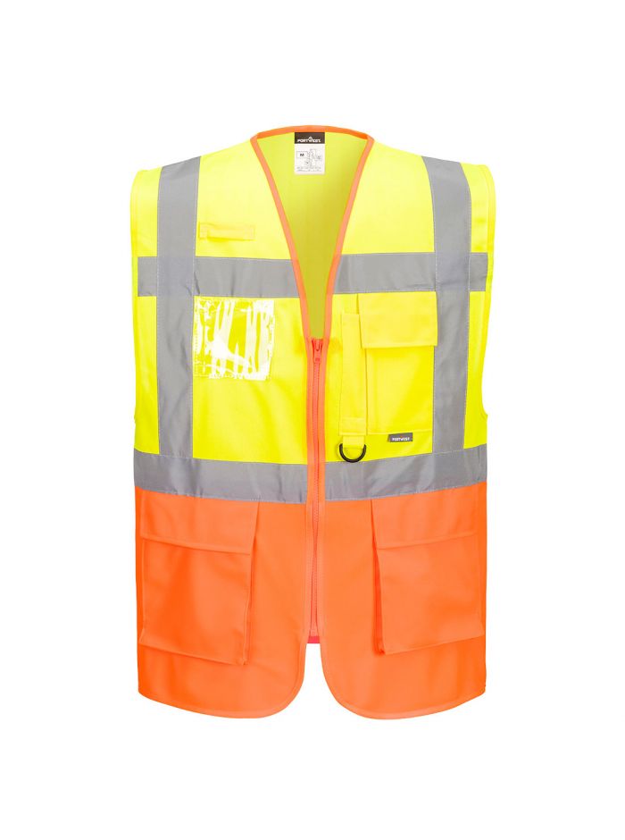Prag Warnschutz Exekutiv Weste , L, R, Gelb/Orange
