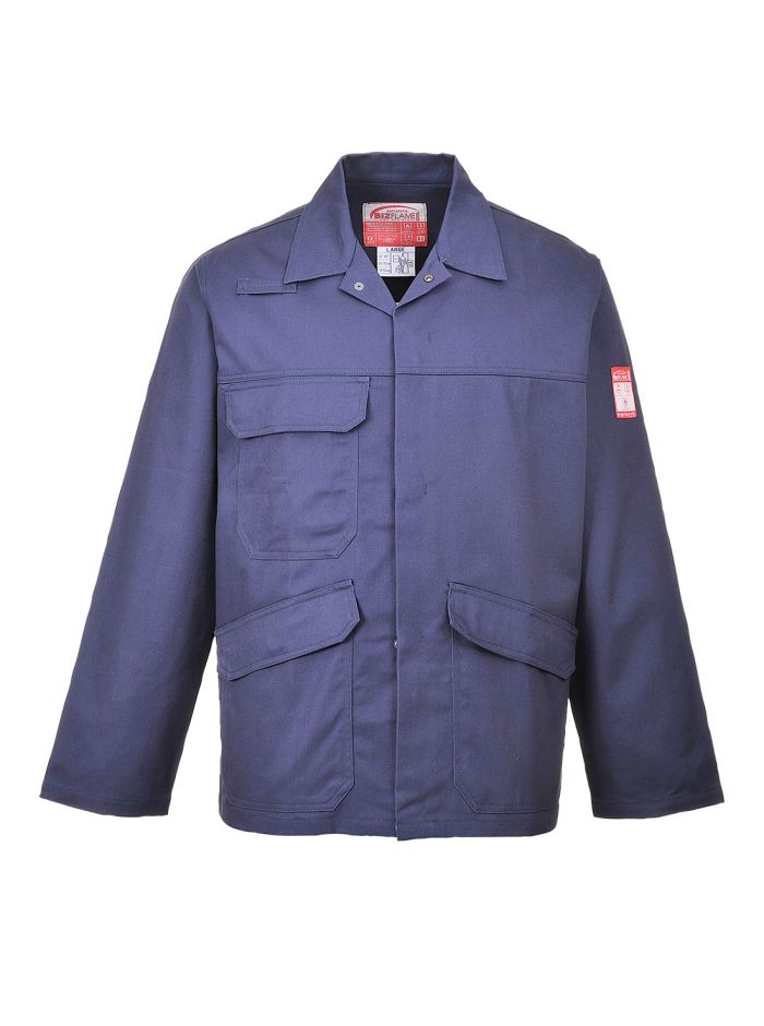Bizflame Work Jacket, L, R, Marine