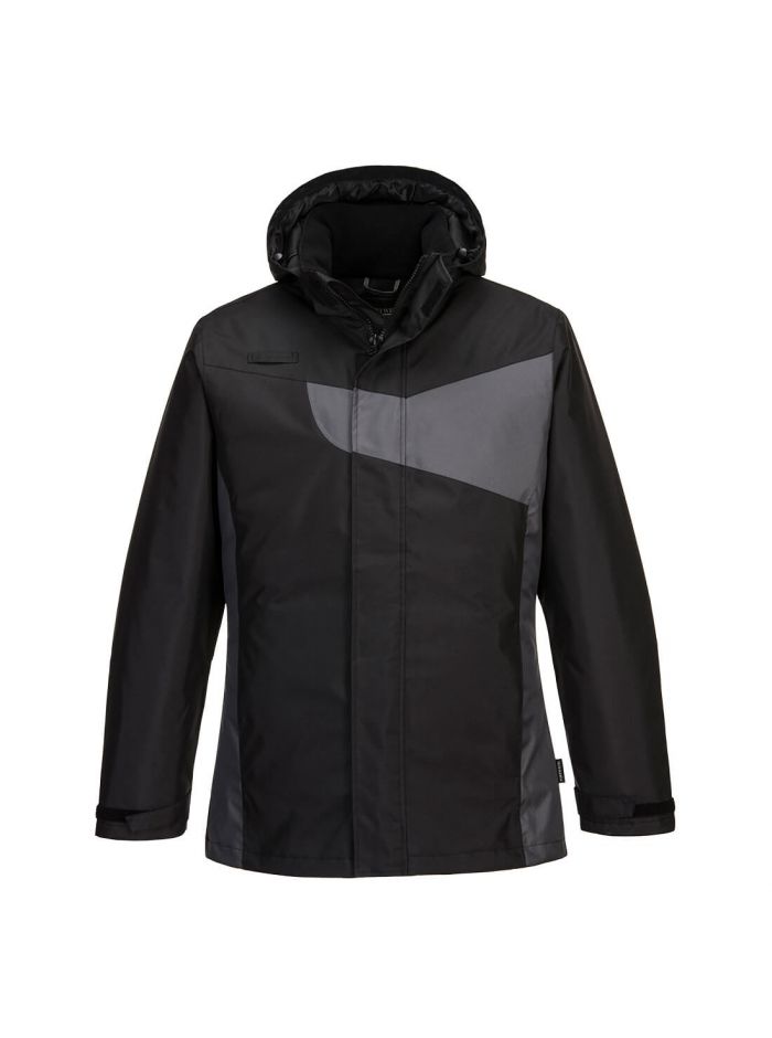 PW2 Winterjacke, L, R, Schwarz/ZoomGrau