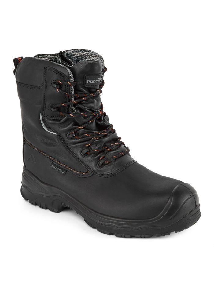Portwest Compositelite Traction 7 Zoll (18cm) Sicherheitsstiefel S3 HRO CI WR, 38, R, Schwarz
