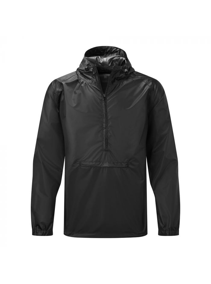 Packbare Überkopf-Jacke, L, R, Schwarz