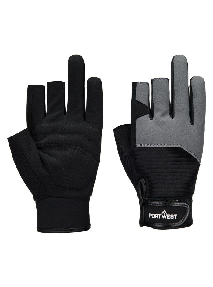 Mechanic 251 Fingerless Glove, L, R, Schwarz