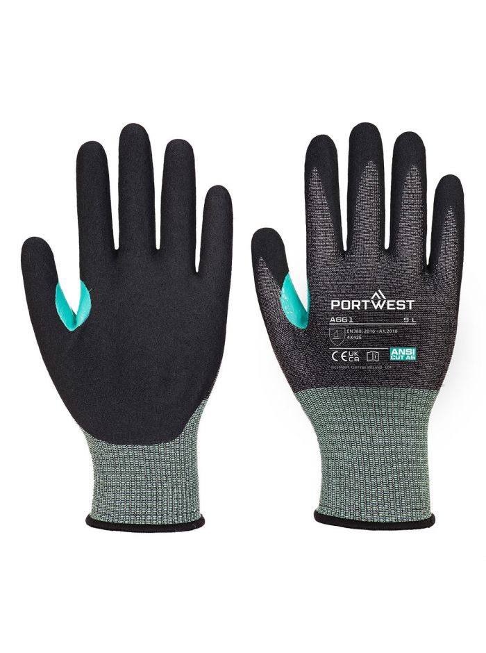 CS Cut E18 Nitril, L, R, Schwarz