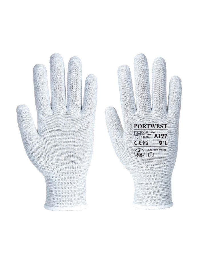 Antistatik-Schalenhandschuh, L, R, Grau