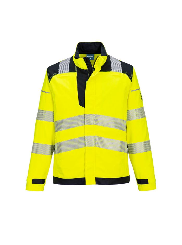 PW3 FR Modaflame Hi-Vis Arbeitsjacke, L, R, Gelb/Schwarz