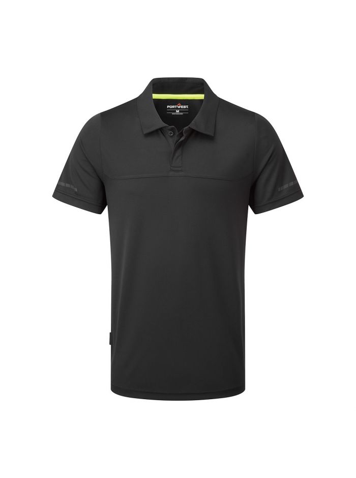 EV4 Leichtes Poloshirt S/S, 4XL, R, Schwarz