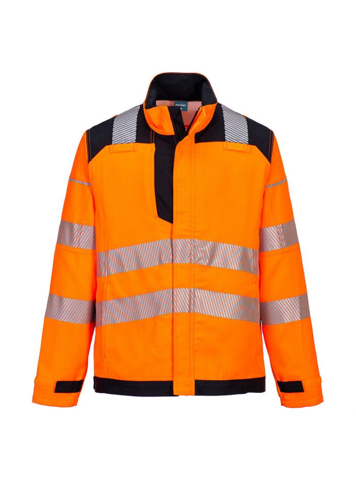 PW3 FR Modaflame HVO Arbeitsjacke , L, R, Orange/Schwarz