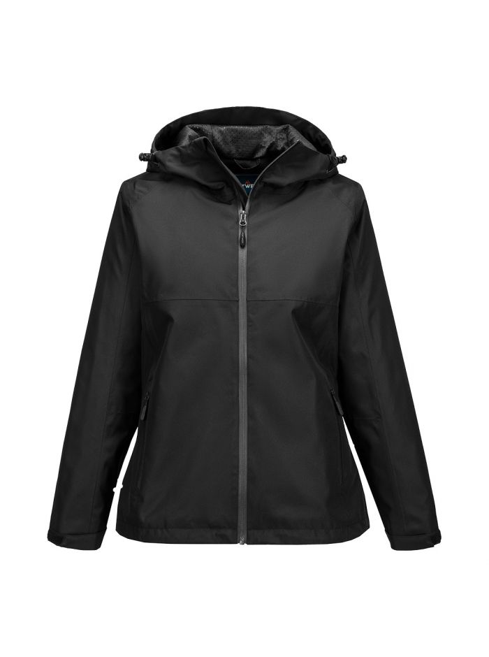 Women's Professional Regenjacke, L, R, Schwarz