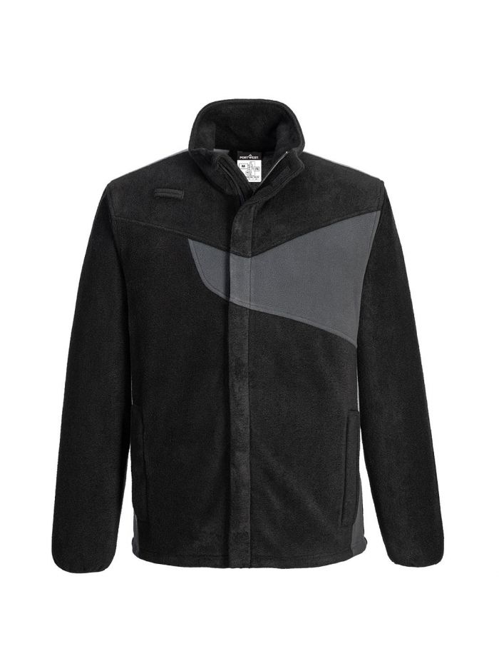 PW2 Fleecejacke, L, R, Schwarz/ZoomGrau