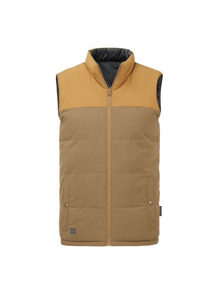 KA3 gefütterte Winter Wendeweste, 4XL, R, Kaffeebraun