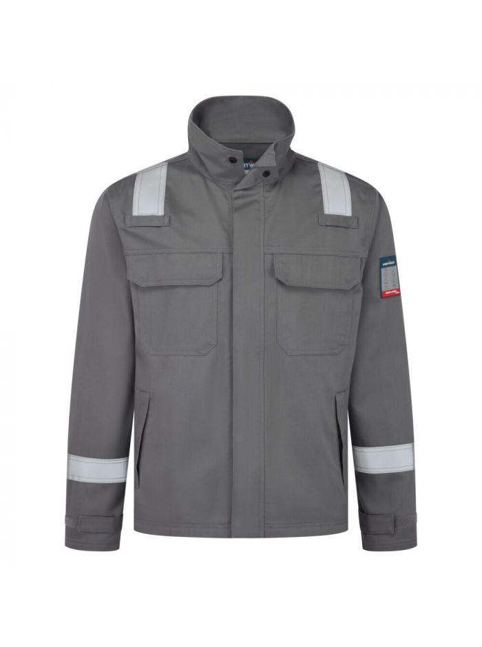 Bizflame Work+ FR Jacke, L, R, Grau