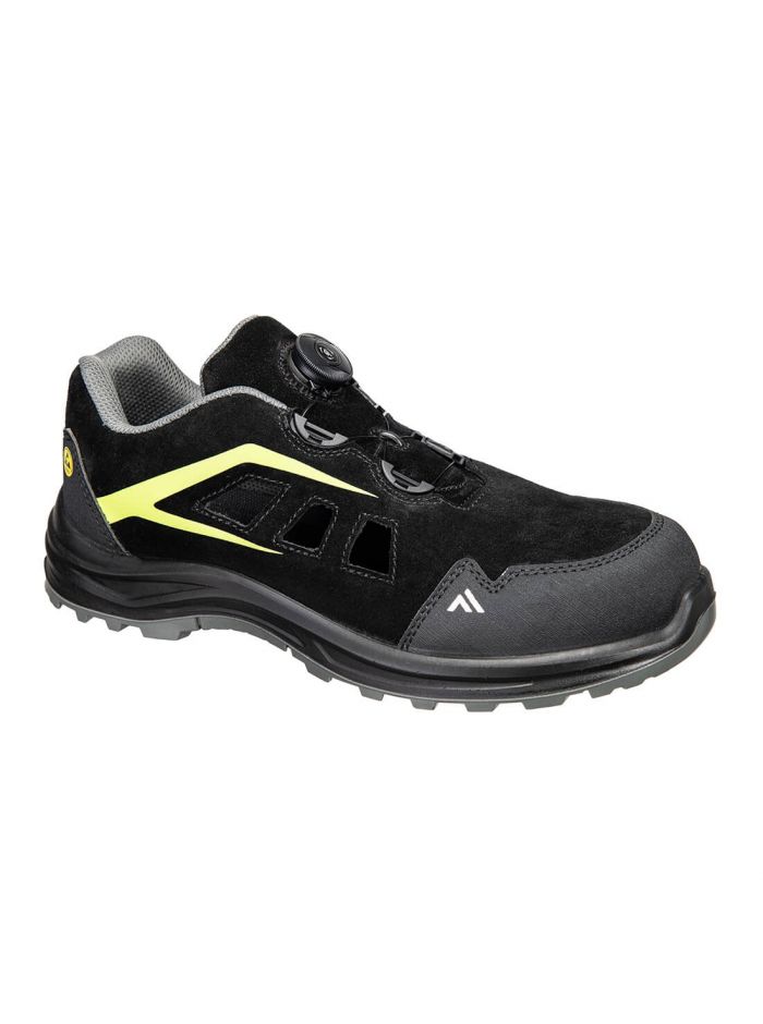 Composite-Sandale S1 ESD SR FO, 37, N, Schwarz/Gruen