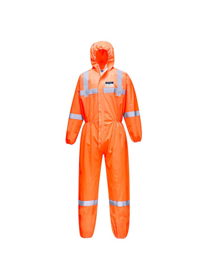 Antistatik VisTex Chemikalien SMS Overall, L, R, Orange