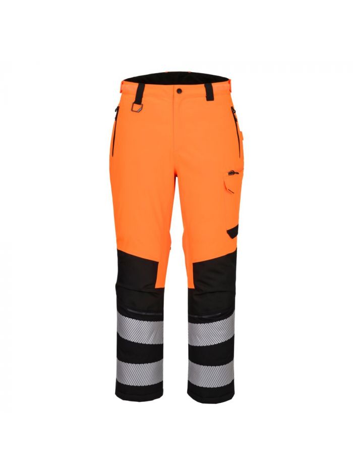EV4 Hi-Vis Expeditions Bundhose, L, R, Orange/Schwarz