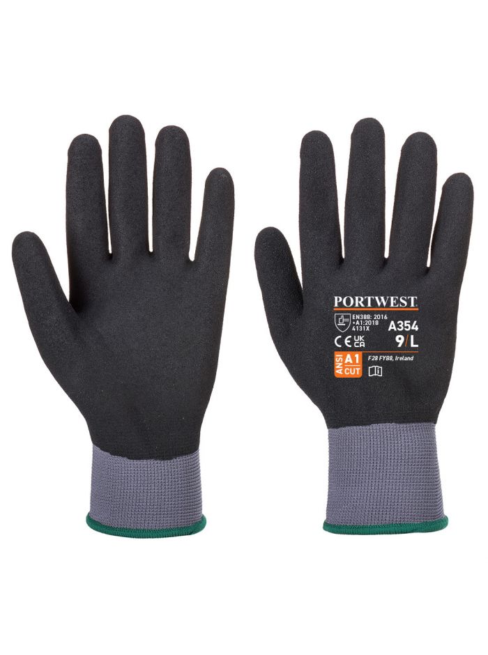 Dermiflex Ultra Pro Nitrilschaum-Handschuh, S, R, Schwarz