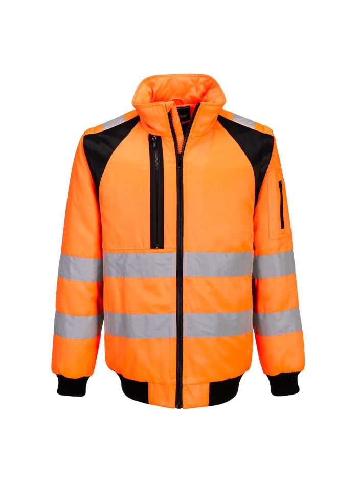 WX2 Hi-Vis 2-in-1 Pilotjacke, 4XL, R, Orange/Schwarz