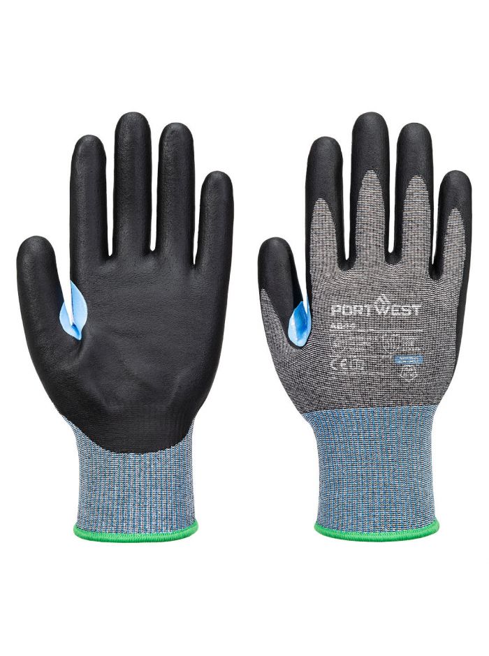 CS D15 Nitril Schnittschutzhandschuh, L, R, Grau/Schwarz