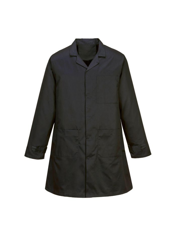 Antistatik ESD Kittel, 4XL, R, Schwarz