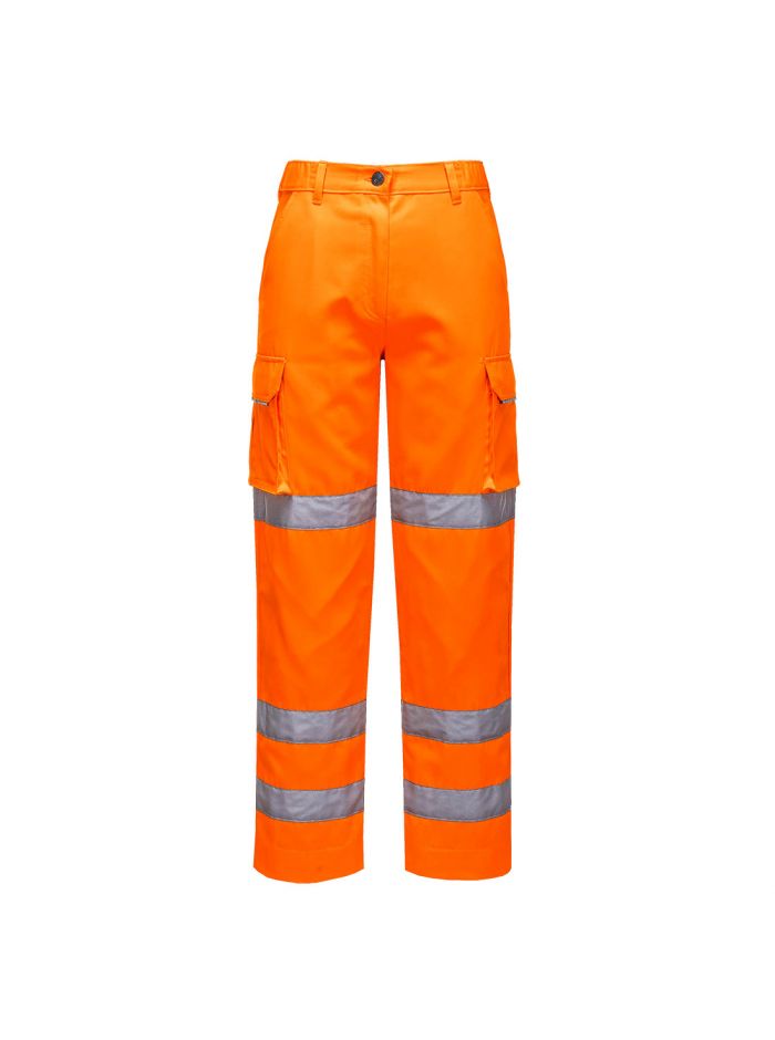 Warnschutz Damen Bundhose, S, R, Orange