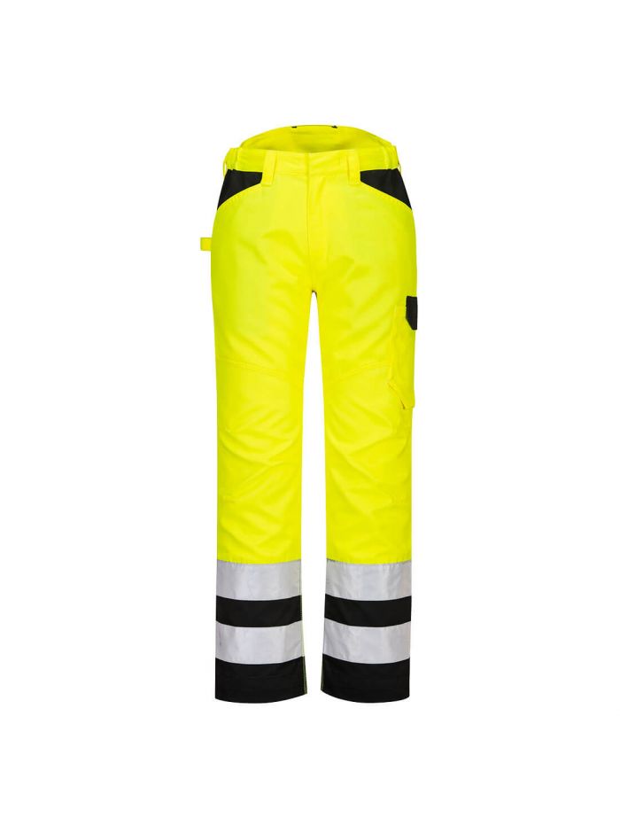 PW2 Warnschutz Service-Bundhose, 42, R, Gelb/Schwarz