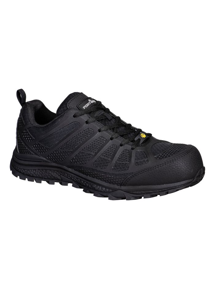 Textilverbundstoff-Trainer S1PS ESD SR FO, 37, R, Schwarz