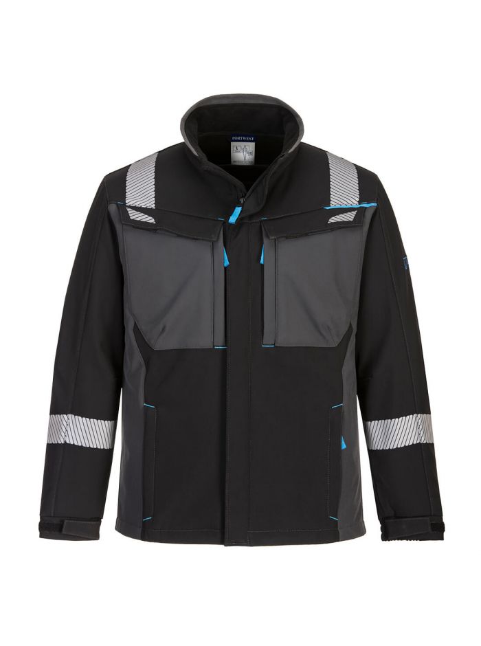 WX3 FR Modaflame Softshell, L, R, Schwarz