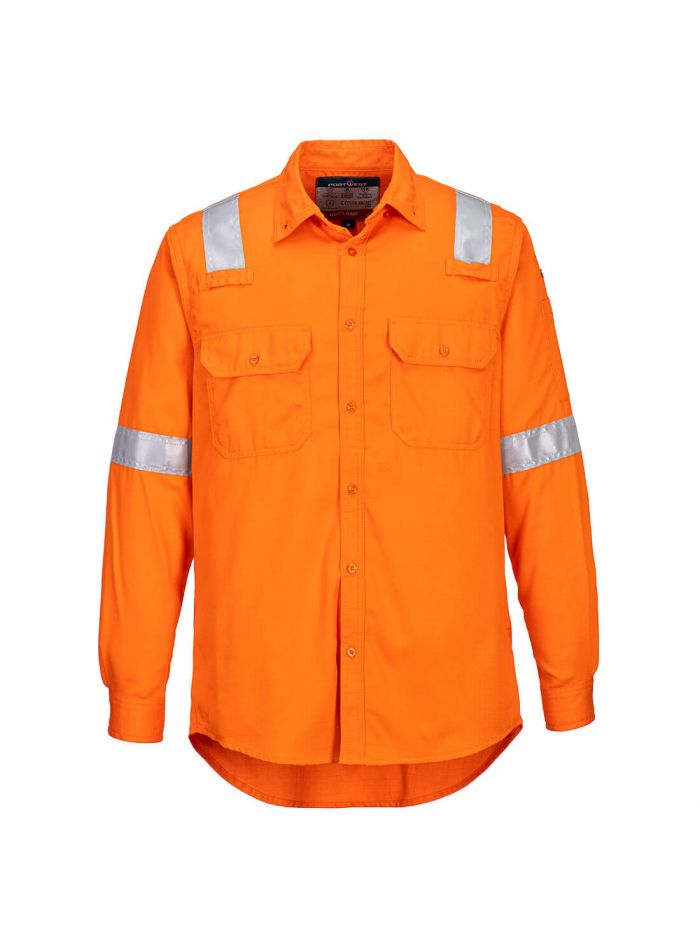 Flammhemmendes leichtes, antistatisches Hemd, L, R, Orange