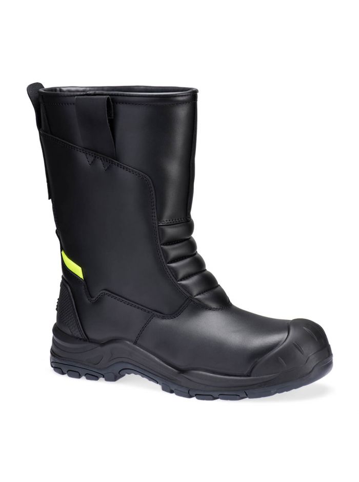 Stahl Leder Winter Rigger Stiefel S3L SC HRO CI SR, 35, R, Schwarz