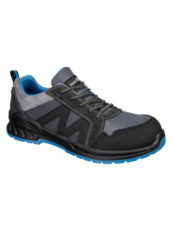 Composite Wildleder-Halbschuh aus Verbundwerkstoff S1PS SR FO, 36, B, Schwarz/Blau